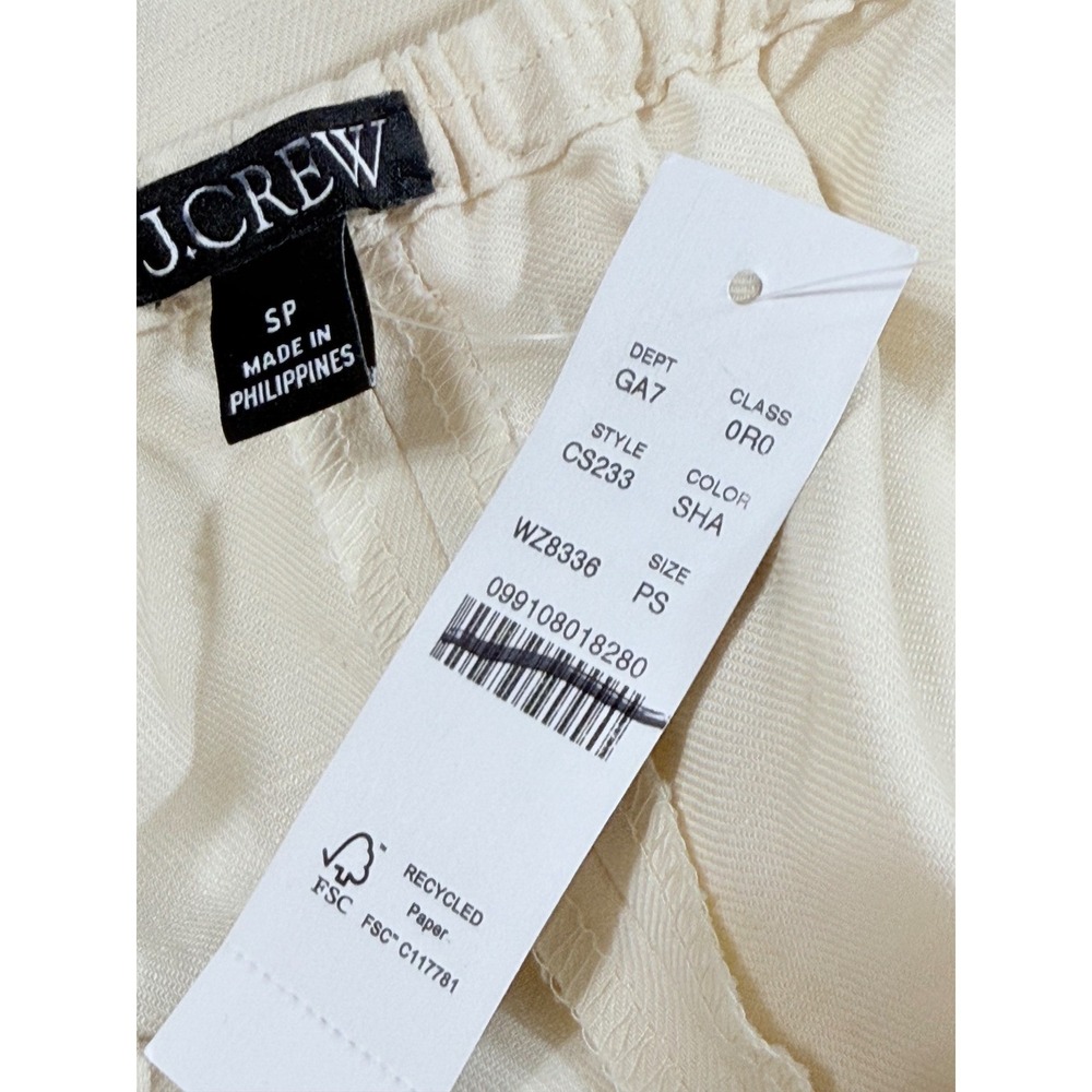 NWT J. Crew Sz S petite Cosmo pant in Gramercy linen blend $148 *flaw - Picture 8 of 13